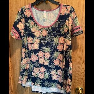 Pink and Blue LuLaRoe top